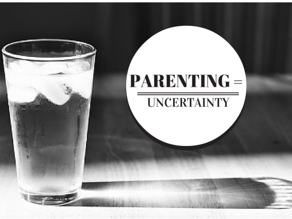 black and white circle, parenting = uncertainty