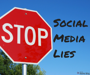 stop sign, blue sky, stop social media lies