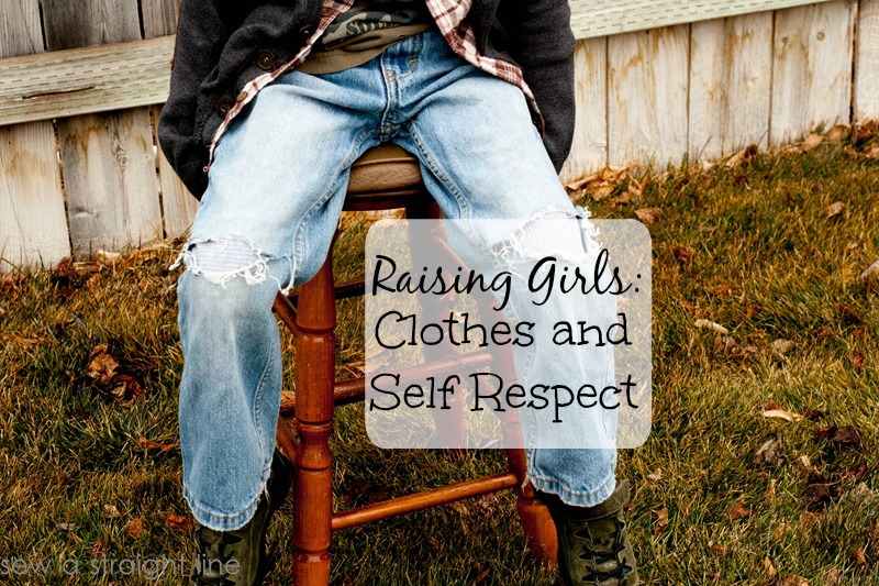 grunge jeans with holes in knees: raising girls, clothes and self respect