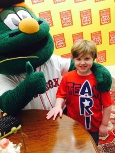ari with wally the green monster