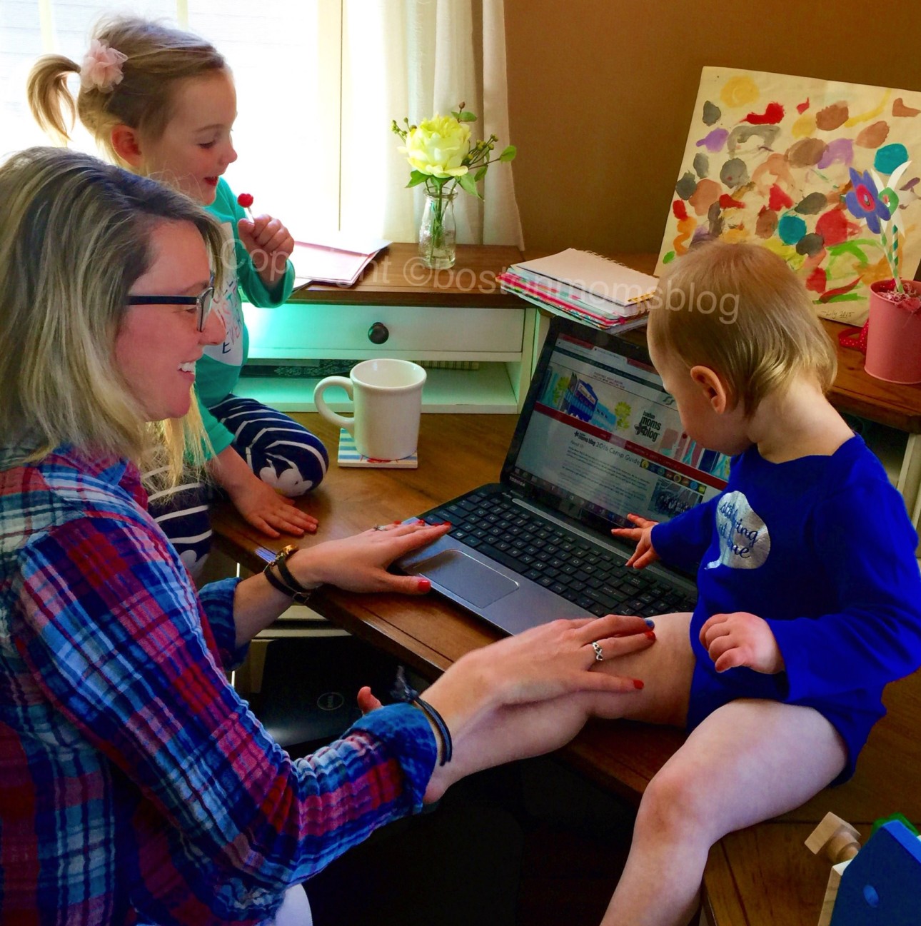 Eek- don't delete this! My wild work at home life with kids