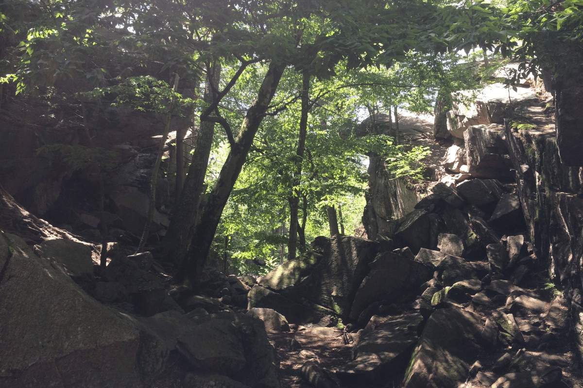Purgatory Chasm, hikes for kids in Boston