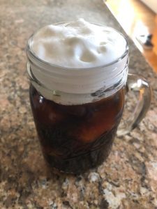 salted cold foam iced coffee