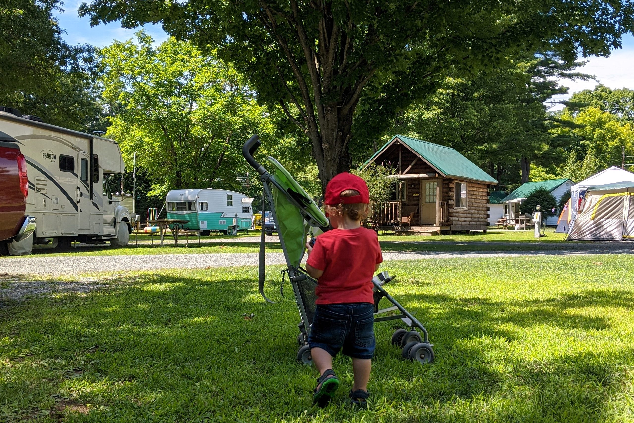 family camping working - Boston Moms