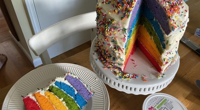 pride rainbow cake - Boston Moms