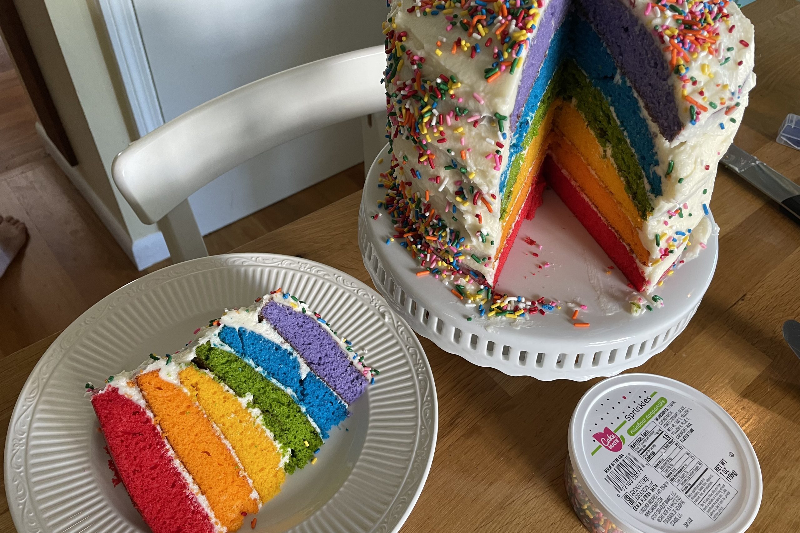pride rainbow cake - Boston Moms