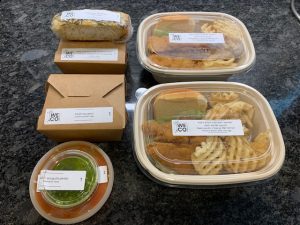 Containers of food