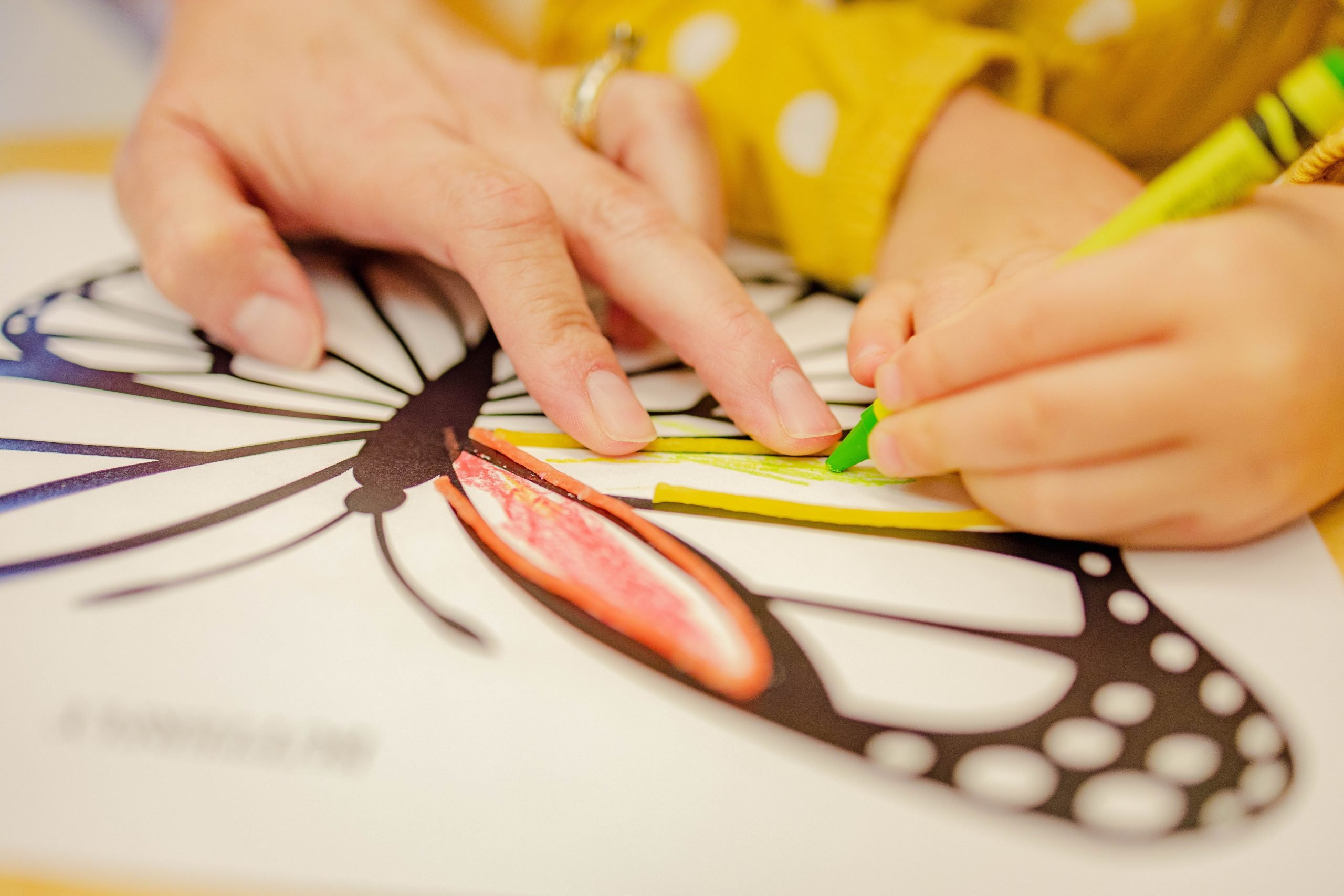 child and parent coloring, ways parents and children can connect and bond